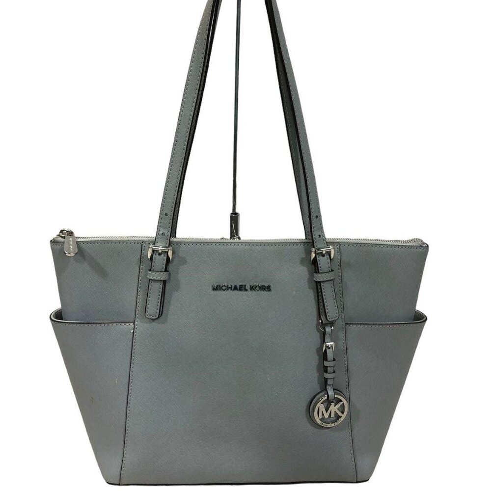 Michael Kors Charlotte Large Saffiano Leather Top-Zip Tote Bag